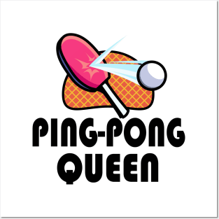 Table Tennis Ping Pong Women Players Posters and Art